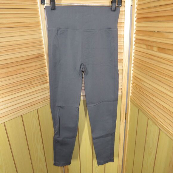 Halara Gray Scrunch Butt Side Ribbed High Waist Butt Lifting Leggings Sz Small - Picture 3 of 6